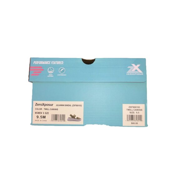 ZeroXposur Women’s 9.5M Julianna Sandal Twill Canvas - Picture 1 of 5